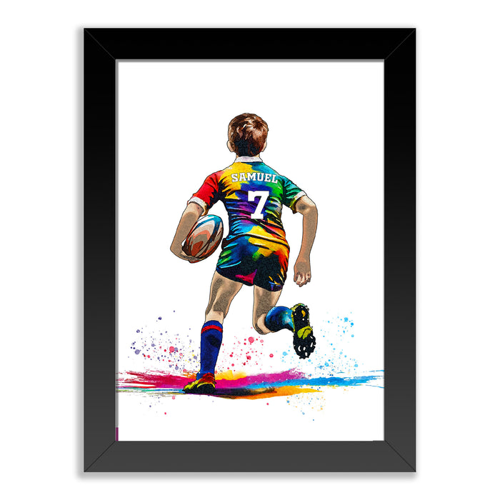 Personalised Boy Rugby Player