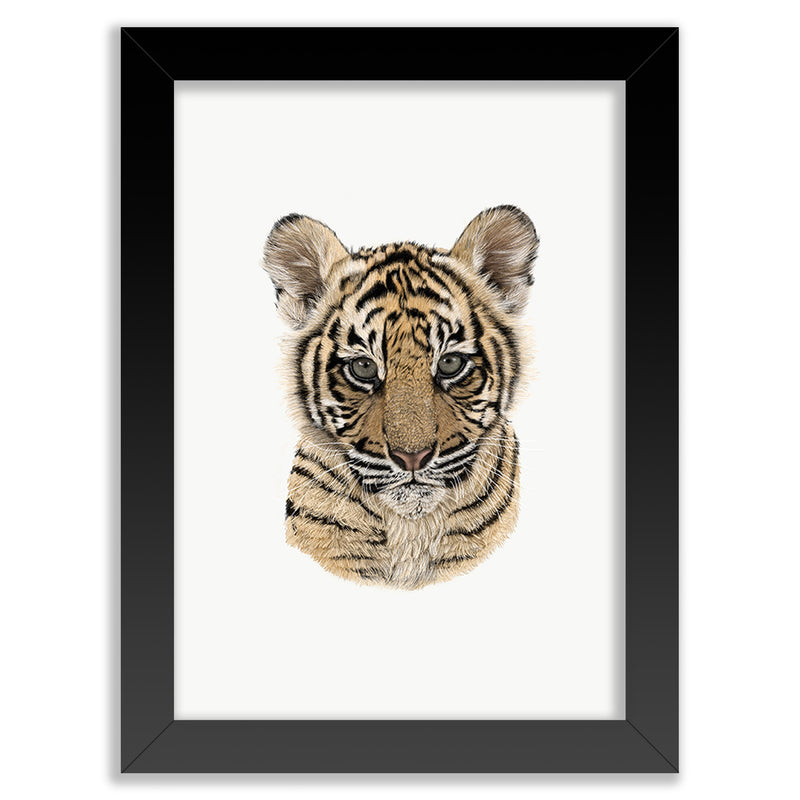 Baby Tiger Cub Wall Art Print