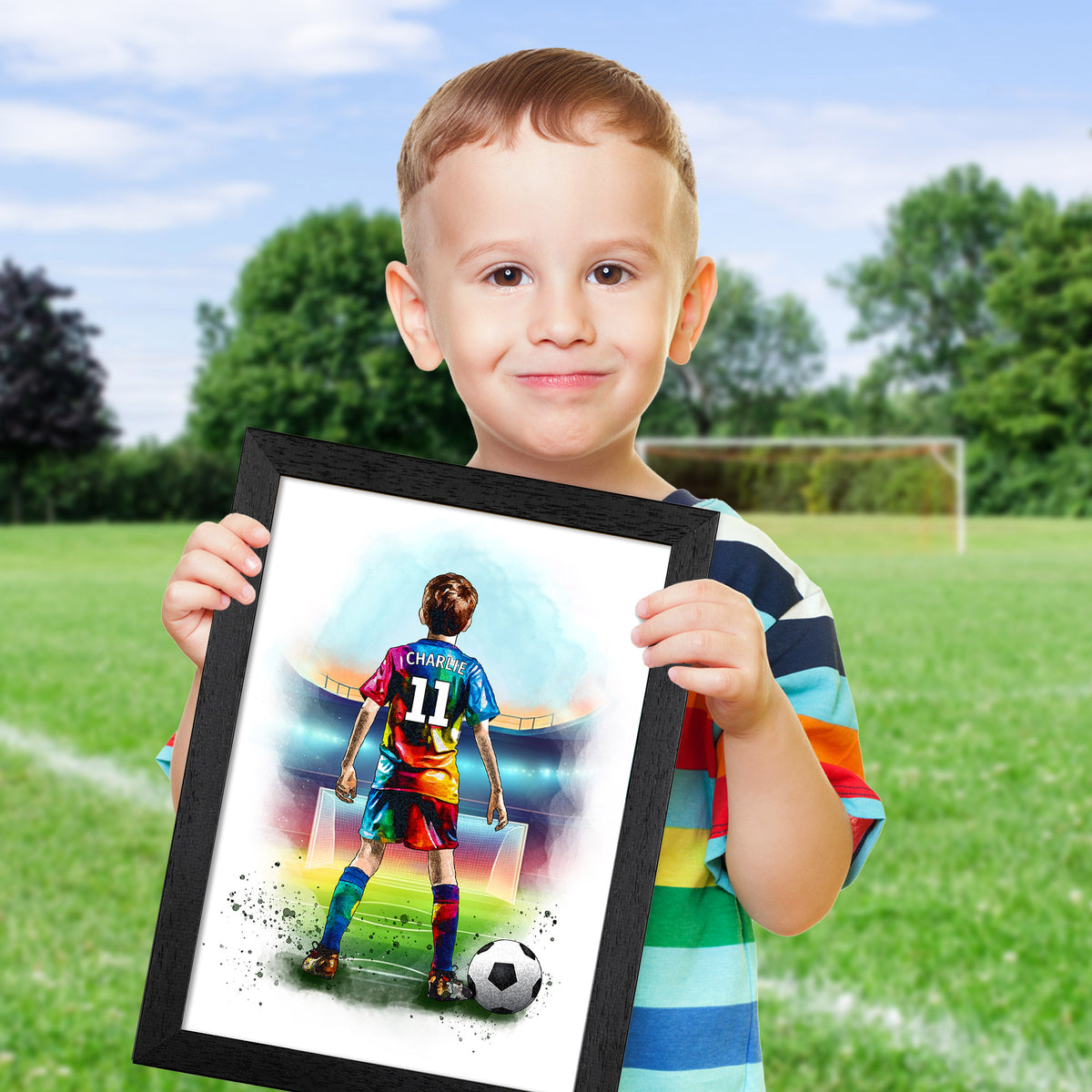 Football Art Print for Boys