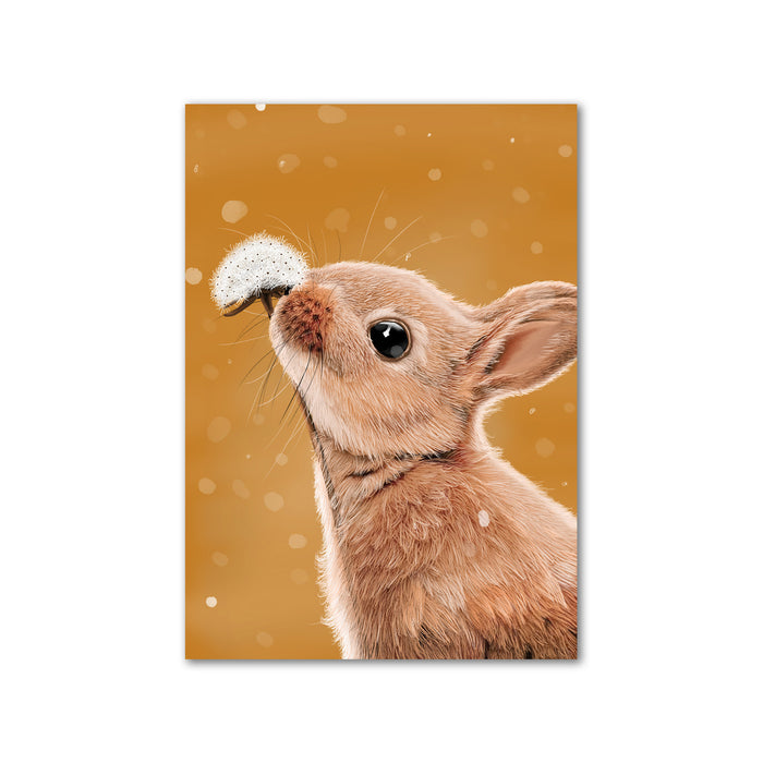 Bunny Rabbit Wall Art Print | Autumn Wall Decor | Nursery Decor