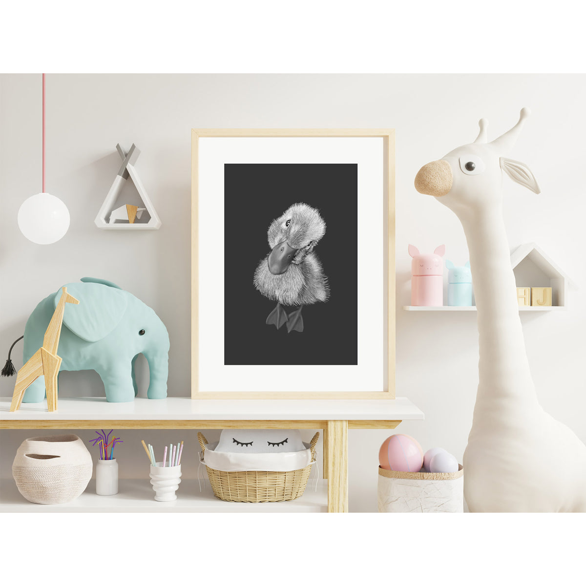 Baby Duckling Wall Art Print