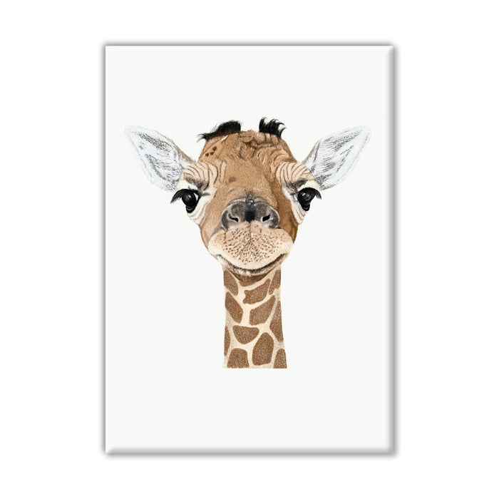 Baby Giraffe Canvas Wall Art Print