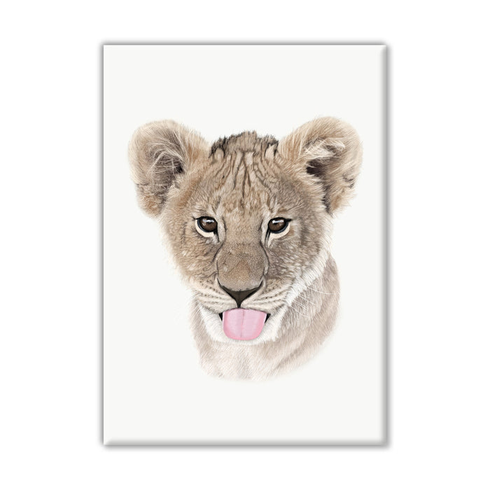 Baby Lion Cub Canvas Wall Art Print