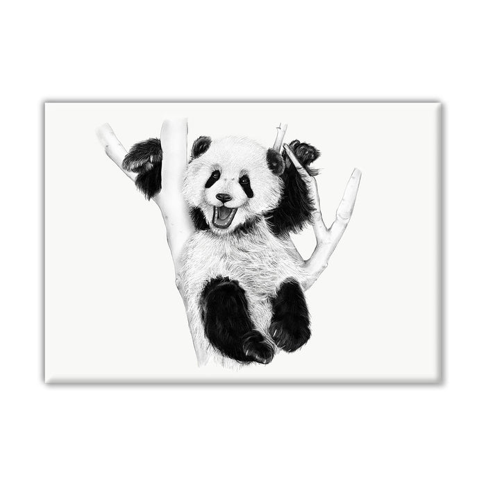 Baby Panda Cub Canvas Wall Art Print