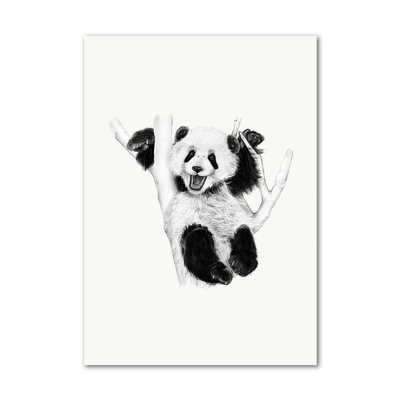 Baby Panda Cub Wall Art Print