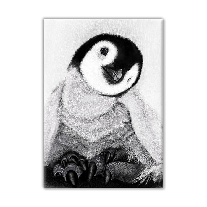Baby Penguin Canvas Wall Art Print