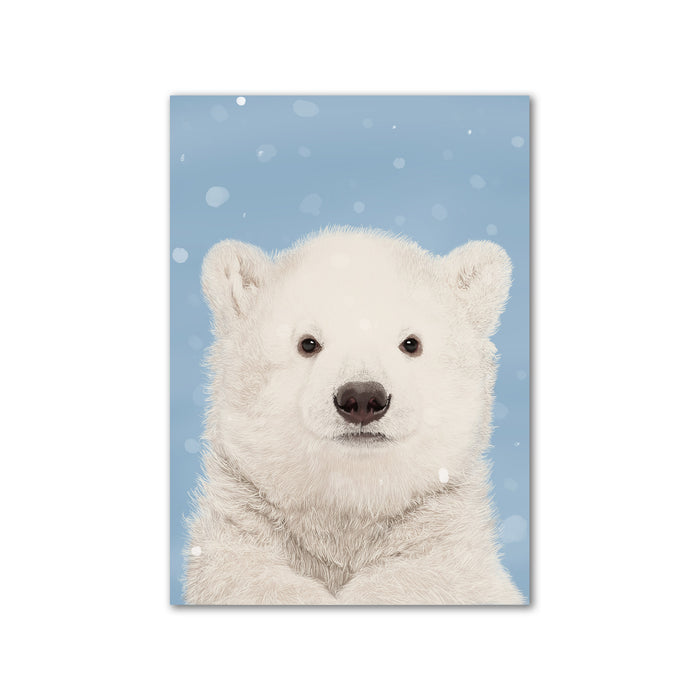 Polar Bear Wall Art Print | Winter Wall Decor | Christmas Decor