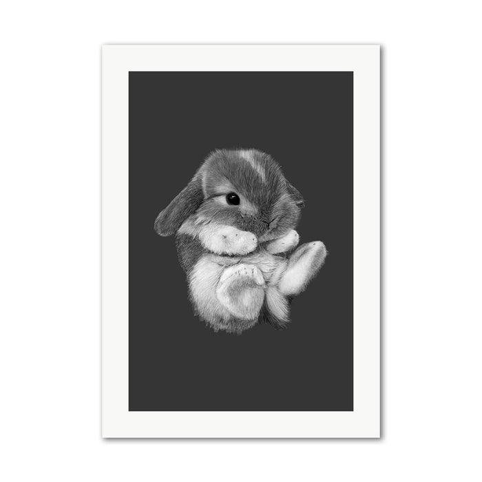 Baby Rabbit Wall Art Print